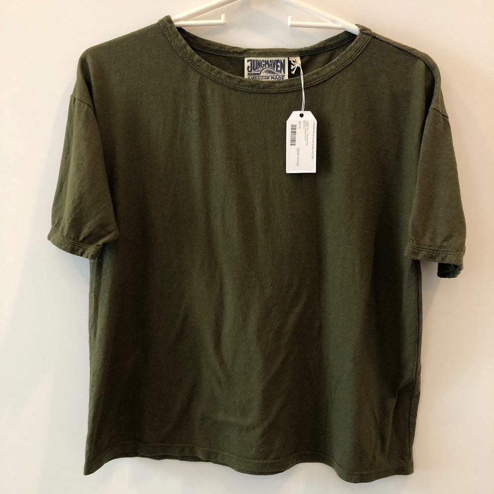 Jungmaven - American Made Perfectly Worn Olive T-shirt